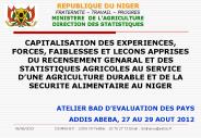 REPUBLIQUE DU NIGER FRATERNITE 