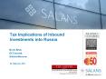 Tax Implications of Inbound Investments into Russia PowerPoint PPT Presentation