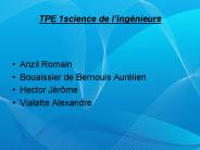 TPE 1science de l