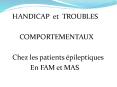 HANDICAP et TROUBLES PowerPoint PPT Presentation