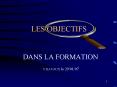 LES OBJECTIFS PowerPoint PPT Presentation