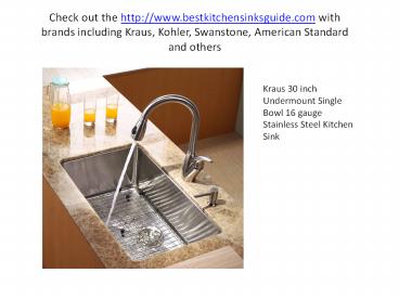 Top Tips on Choosing your Sink for the home