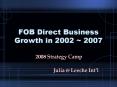FOB Direct Business Growth in 2002 ~ 2007 PowerPoint PPT Presentation