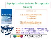 sap apo online training in Hyderabad