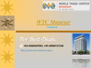 WTC Manesar- WTC Manesar Gurgaon