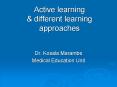 Active learning PowerPoint PPT Presentation
