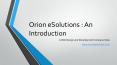 Orion eSolutions- Web Design and Development Company India PowerPoint PPT Presentation