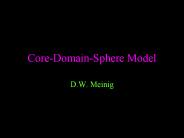 Core-Domain-Sphere Model