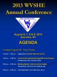 2013 WVSHE Annual Conference