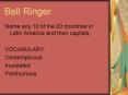 Bell Ringer PowerPoint PPT Presentation