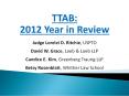 TTAB: 2012 Year in Review PowerPoint PPT Presentation