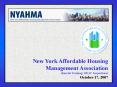 New York Affordable Housing Management Association PowerPoint PPT Presentation
