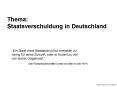 Thema: Staatsverschuldung in Deutschland PowerPoint PPT Presentation