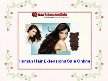 Human Hair Extensions Sale Online
