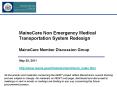 MaineCare Non Emergency Medical Transportation System Redesign PowerPoint PPT Presentation