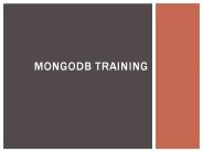 MongoDB Training