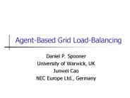 Agent-Based Grid Load-Balancing