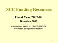 SCC Funding Resources PowerPoint PPT Presentation