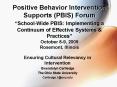 Positive Behavior Intervention Supports (PBIS) Forum  PowerPoint PPT Presentation