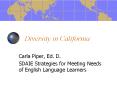 Diversity in California PowerPoint PPT Presentation