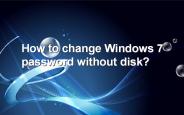 How to change Windows7 password without disk
