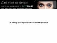 Let Pictoguard Improve Your Internet Reputation