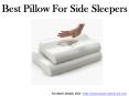 Best Pillow for Side Sleepers