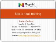Sap is retail training