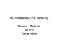 Multidimensional scaling PowerPoint PPT Presentation