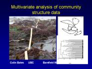 Multivariate analysis of community structure data