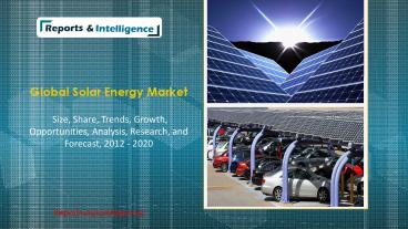 Global Solar Energy Market