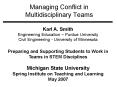 Managing Conflict in Multidisciplinary Teams PowerPoint PPT Presentation