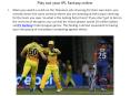 Continue playing T20 cricket games online PowerPoint PPT Presentation