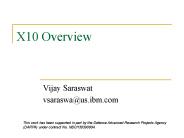 X10 Overview