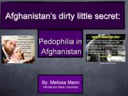 Pedophilia in Afghanistan