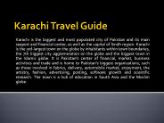 Karachi Travel Guide