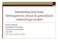 Interpreting and using heterogeneous choice PowerPoint PPT Presentation