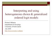 Interpreting and using heterogeneous choice