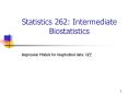 Statistics 262: Intermediate Biostatistics PowerPoint PPT Presentation