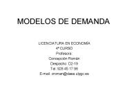 MODELOS DE DEMANDA