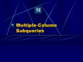 Multiple-Column Subqueries PowerPoint PPT Presentation