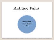 Antique fairs USA August 2014