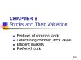 CHAPTER 8 Stocks and Their Valuation PowerPoint PPT Presentation