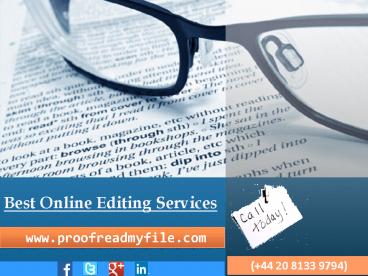 Best online proofreading and editing services in UK