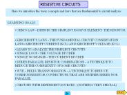 RESISTIVE CIRCUITS