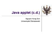 Java applet (c.d.)
