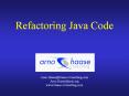 Refactoring Java Code PowerPoint PPT Presentation