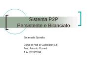 Sistema P2P Persistente e Bilanciato