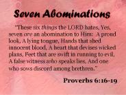 Seven Abominations