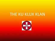 THE KU KLUX KLAN